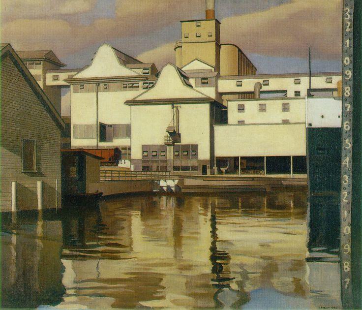 Wikioo.org - The Encyclopedia of Fine Arts - Painting, Artwork by Charles Rettew Sheeler Junior - River Rouge Plant