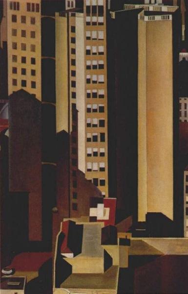 WikiOO.org - Енциклопедия за изящни изкуства - Живопис, Произведения на изкуството Charles Rettew Sheeler Junior - Skyscrapers