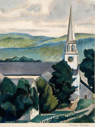 Wikioo.org - The Encyclopedia of Fine Arts - Painting, Artwork by Charles Rettew Sheeler Junior - Vermont Landscape