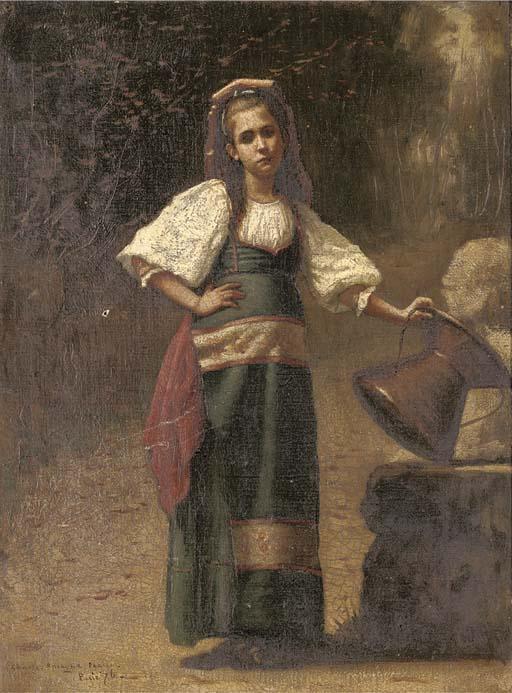 Wikioo.org - The Encyclopedia of Fine Arts - Painting, Artwork by Charles Sprague Pearce - Contadina