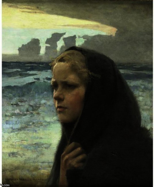 Wikioo.org - The Encyclopedia of Fine Arts - Painting, Artwork by Charles Sprague Pearce - LA BOURASQUE