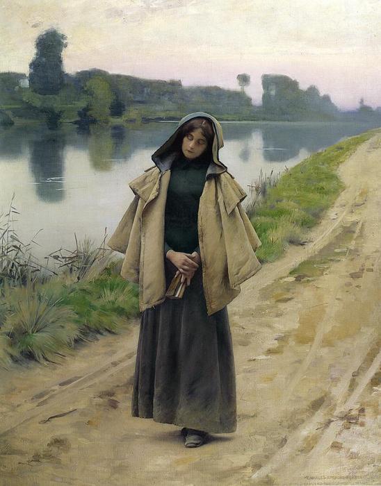 Wikioo.org - The Encyclopedia of Fine Arts - Painting, Artwork by Charles Sprague Pearce - Solitude