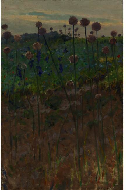 Wikioo.org - The Encyclopedia of Fine Arts - Painting, Artwork by Charles Sprague Pearce - WILD FLOWERS