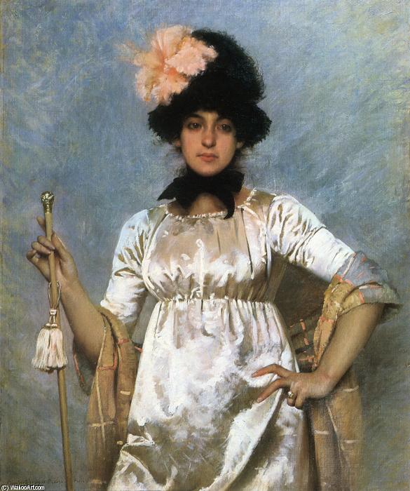 WikiOO.org - Encyclopedia of Fine Arts - Maleri, Artwork Charles Sprague Pearce - Woman of the Directory