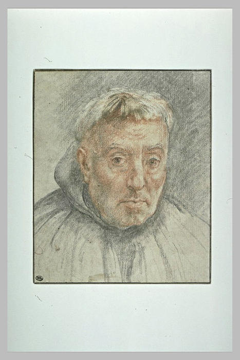 Wikioo.org - The Encyclopedia of Fine Arts - Painting, Artwork by Claudio Coello - Etude pour une figure de moine hiéronymite 1