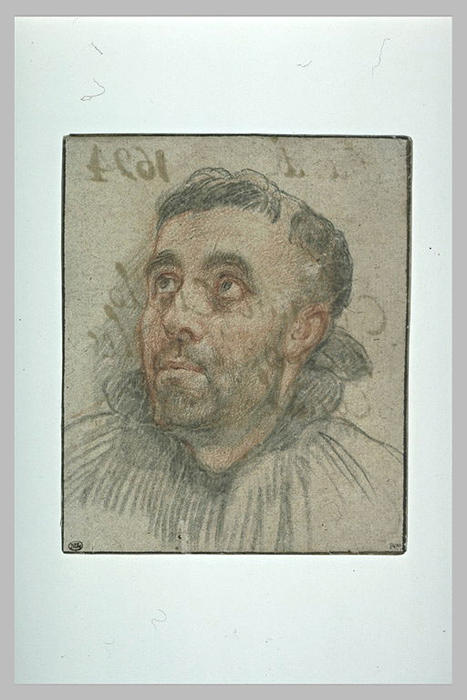 Wikioo.org - The Encyclopedia of Fine Arts - Painting, Artwork by Claudio Coello - Etude pour une figure de moine hiéronymite