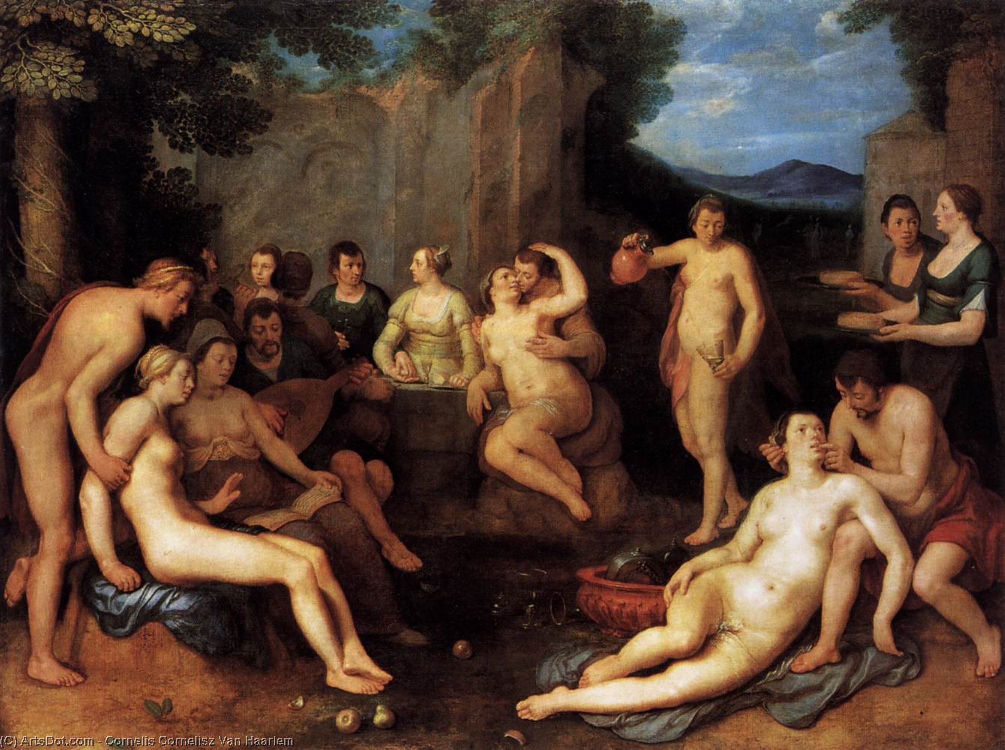 Wikioo.org – L'Enciclopedia delle Belle Arti - Pittura, Opere di Cornelis Cornelisz Van Haarlem - temperanza