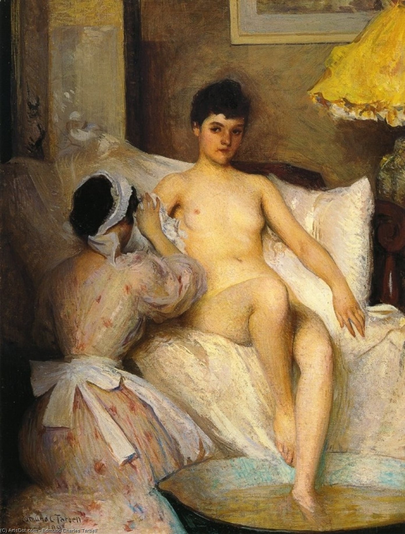 Wikioo.org - The Encyclopedia of Fine Arts - Painting, Artwork by Edmund Charles Tarbell - The Bath