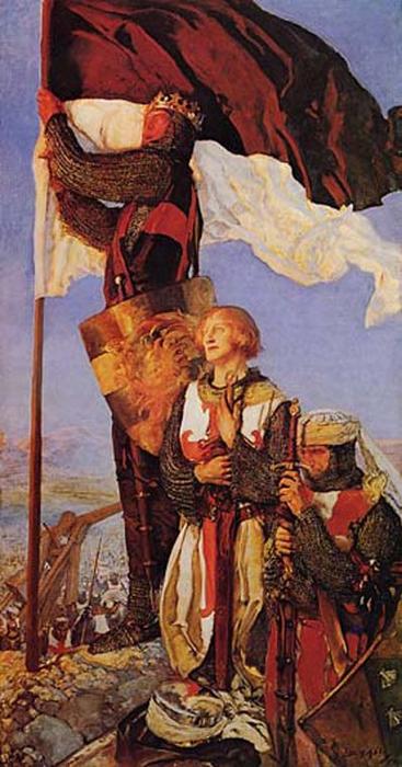 WikiOO.org - אנציקלופדיה לאמנויות יפות - ציור, יצירות אמנות Edwin Austin Abbey - Crusaders Sighting Jerusalem