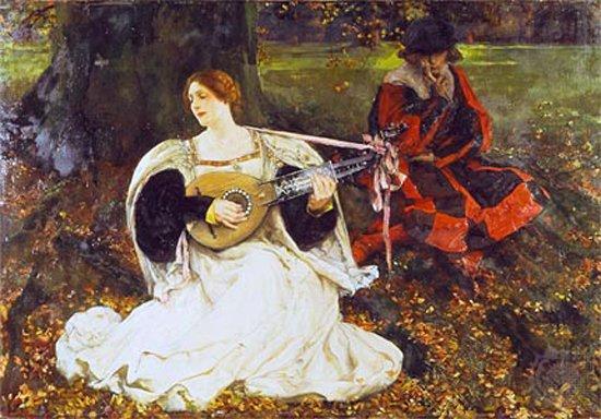Wikioo.org - The Encyclopedia of Fine Arts - Painting, Artwork by Edwin Austin Abbey - Fair Is My Love