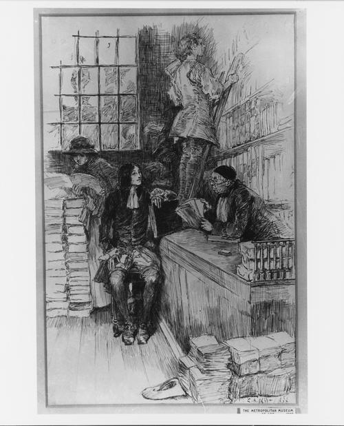 Wikioo.org - Bách khoa toàn thư về mỹ thuật - Vẽ tranh, Tác phẩm nghệ thuật Edwin Austin Abbey - In the Library