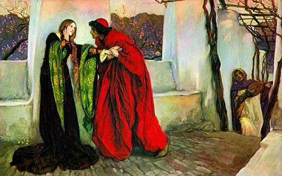 Wikioo.org - The Encyclopedia of Fine Arts - Painting, Artwork by Edwin Austin Abbey - O, Mistress Mine where are you roaming
