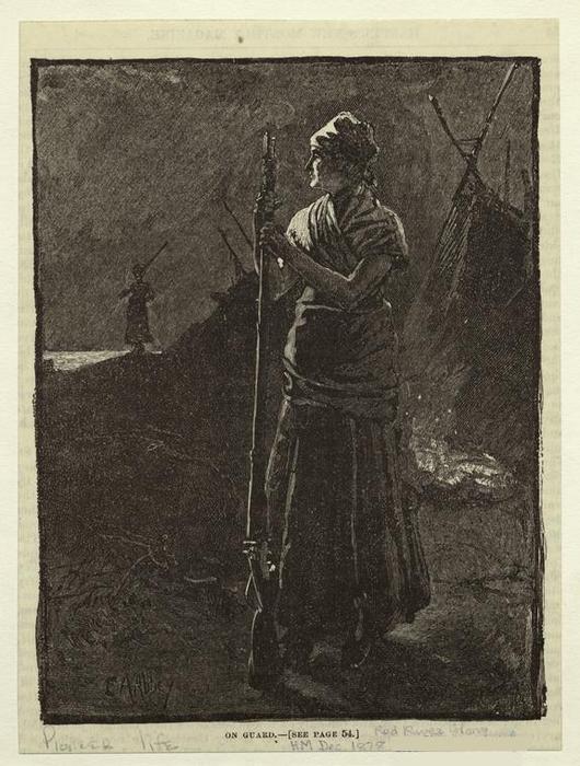 WikiOO.org - Encyclopedia of Fine Arts - Lukisan, Artwork Edwin Austin Abbey - On guard
