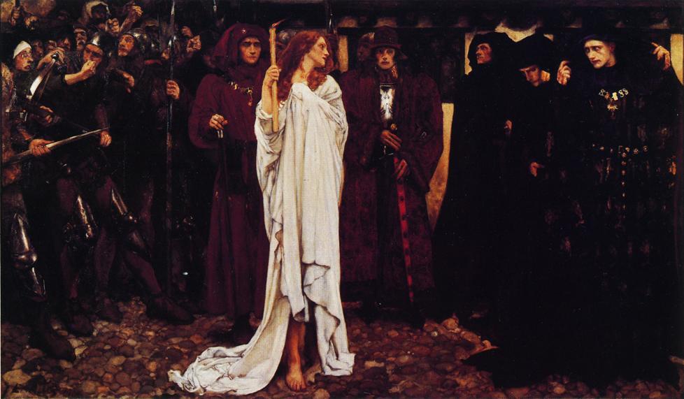Wikioo.org - The Encyclopedia of Fine Arts - Painting, Artwork by Edwin Austin Abbey - The Penance of Eleanor, Duchess of Glouster
