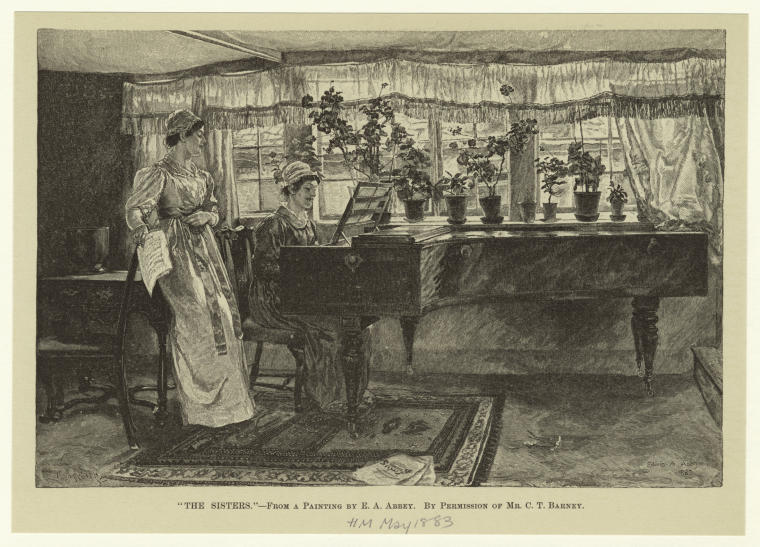 WikiOO.org - אנציקלופדיה לאמנויות יפות - ציור, יצירות אמנות Edwin Austin Abbey - The sisters