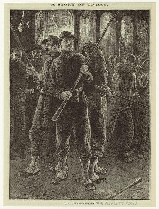 WikiOO.org - 백과 사전 - 회화, 삽화 Edwin Austin Abbey - The three guardsmen
