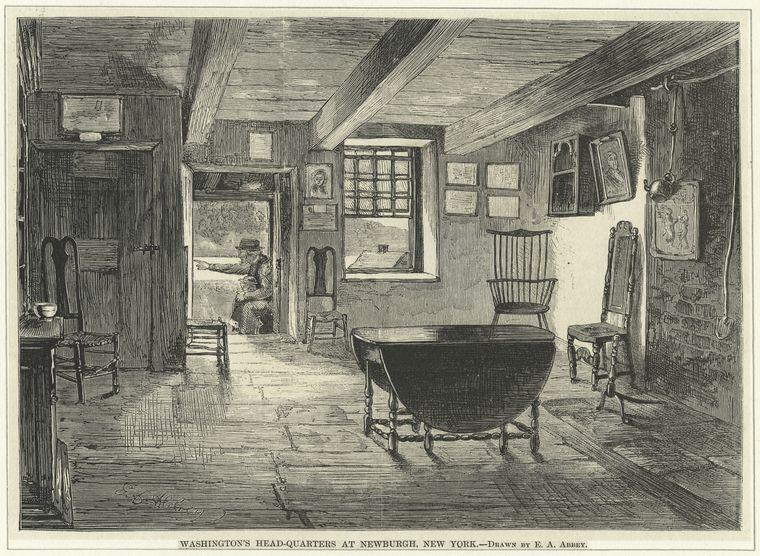 WikiOO.org - Encyclopedia of Fine Arts - Målning, konstverk Edwin Austin Abbey - Washington's head-quarters at Newburgh, New York