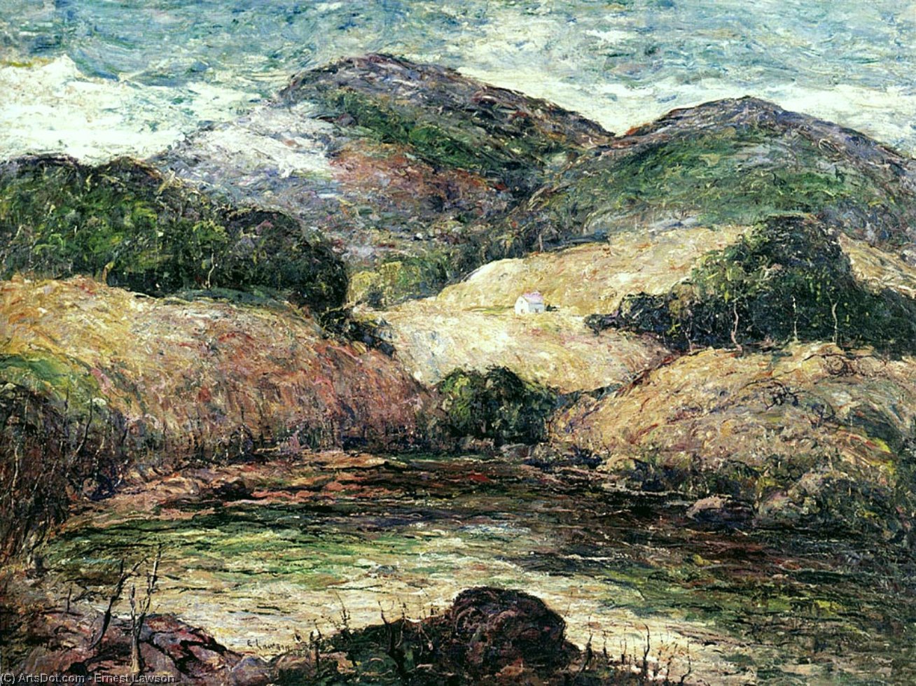 Wikioo.org - The Encyclopedia of Fine Arts - Painting, Artwork by Ernest Lawson - Berkshire Hills