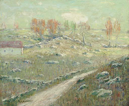 WikiOO.org - Encyclopedia of Fine Arts - Maleri, Artwork Ernest Lawson - Early Autumn