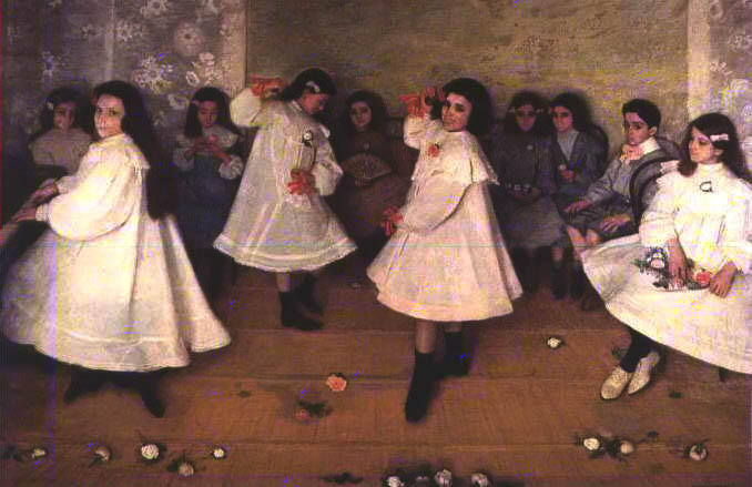 WikiOO.org - Encyclopedia of Fine Arts - Målning, konstverk Eugenio Hermoso Martínez - Cantando y Bailando