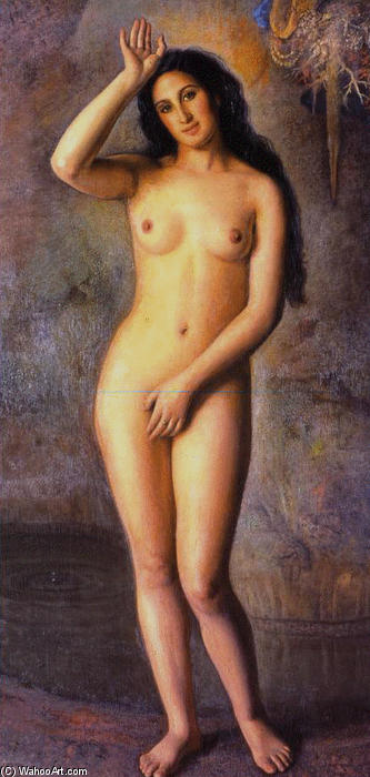 WikiOO.org - Enciclopédia das Belas Artes - Pintura, Arte por Eugenio Hermoso Martínez - Desnudo de Mujer 1