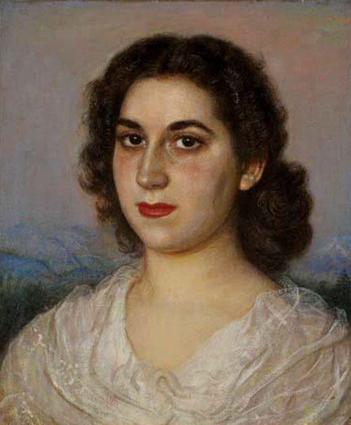 WikiOO.org - Εγκυκλοπαίδεια Καλών Τεχνών - Ζωγραφική, έργα τέχνης Eugenio Hermoso Martínez - Retrato de Mujer