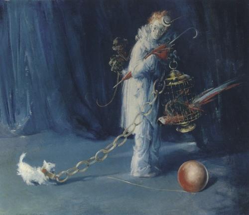 WikiOO.org - Enciklopedija dailės - Tapyba, meno kuriniai Everett Shinn - The Clown