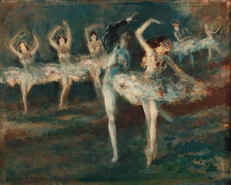 Wikioo.org - The Encyclopedia of Fine Arts - Painting, Artwork by Everett Shinn - The Masked Dancer