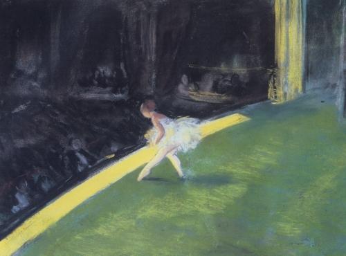 Wikioo.org - The Encyclopedia of Fine Arts - Painting, Artwork by Everett Shinn - The Yellow Dancer