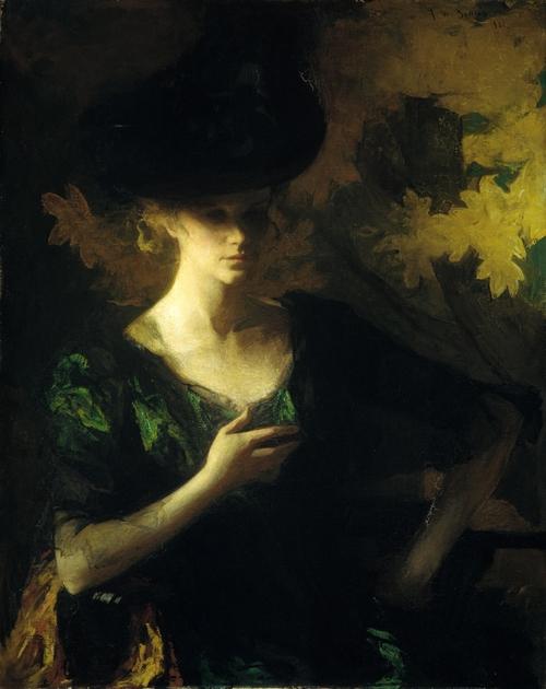 Wikioo.org - The Encyclopedia of Fine Arts - Painting, Artwork by Frank Weston Benson - Portrait of a Lady