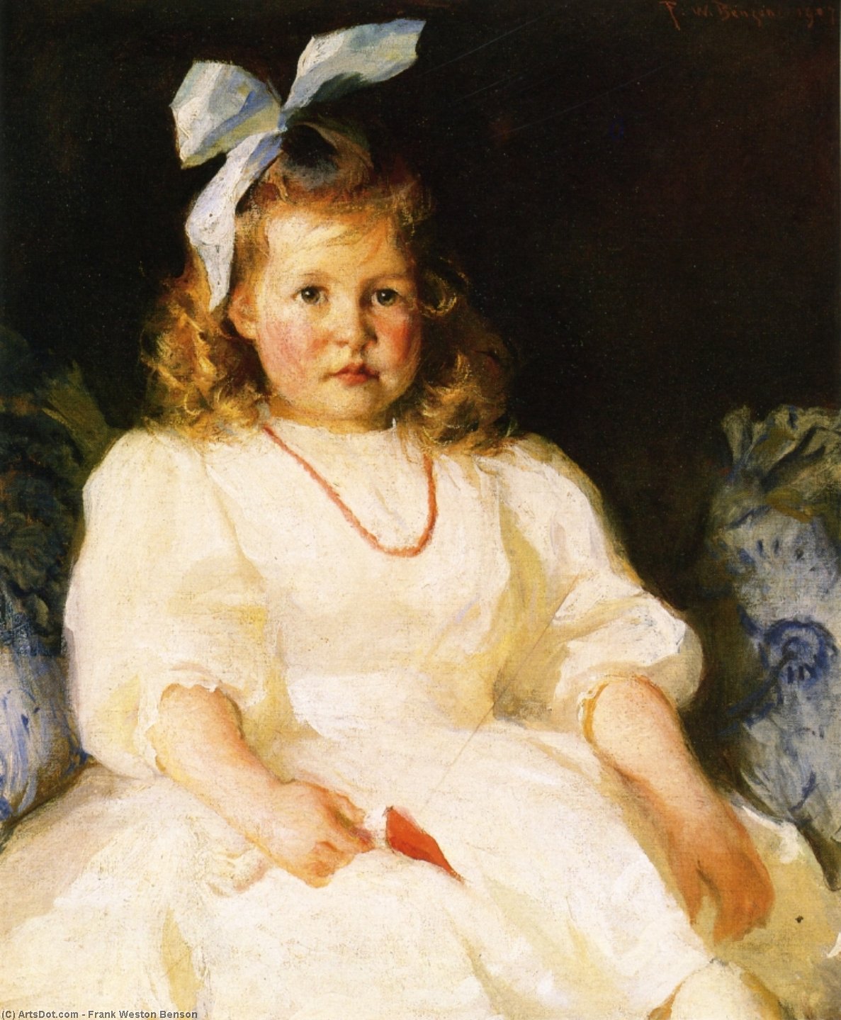 WikiOO.org - Encyclopedia of Fine Arts - Malba, Artwork Frank Weston Benson - Portrait of Elizabeth Tyson Russell
