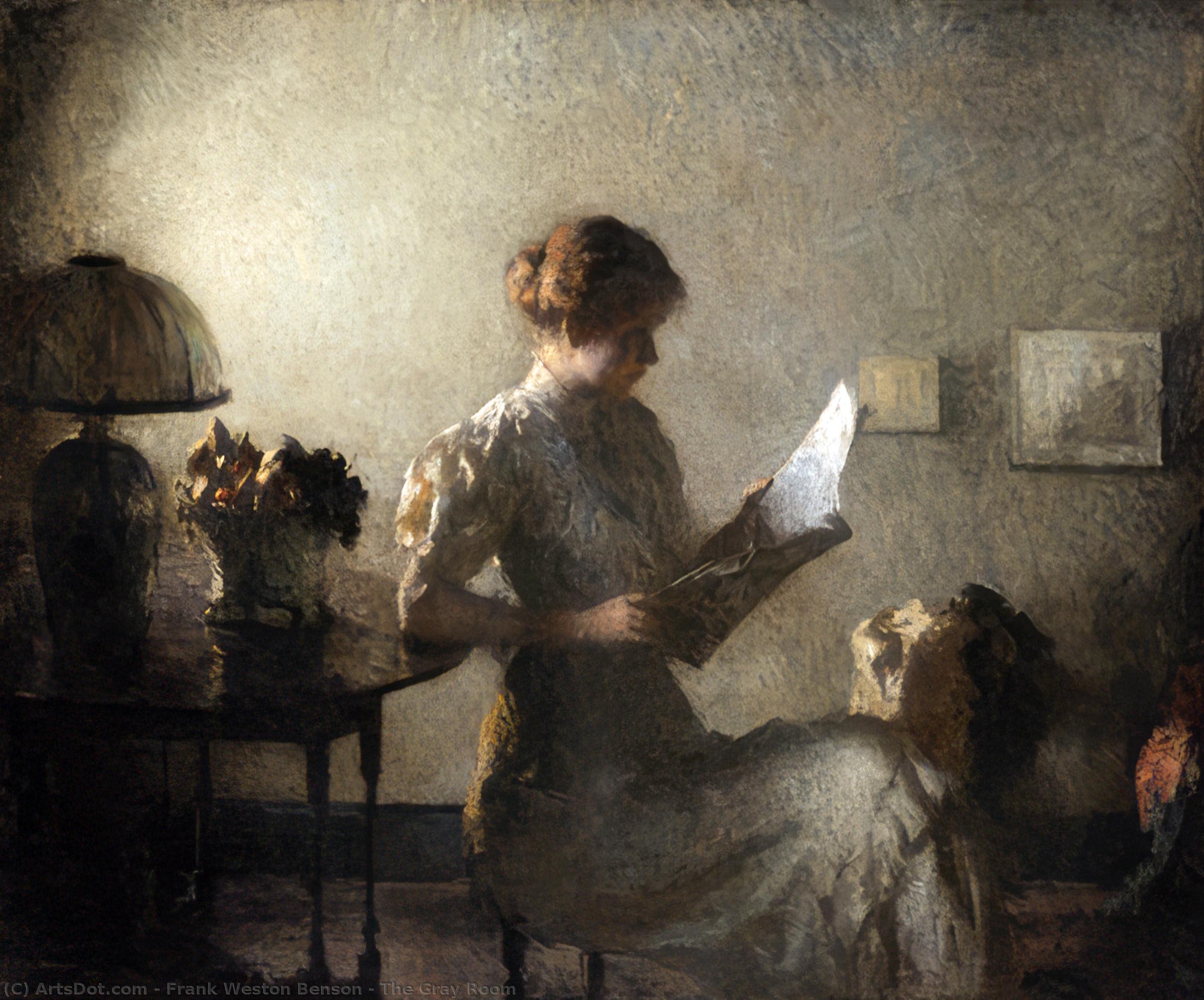 Wikioo.org - The Encyclopedia of Fine Arts - Painting, Artwork by Frank Weston Benson - The Gray Room