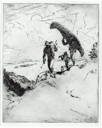 Wikioo.org - The Encyclopedia of Fine Arts - Painting, Artwork by Frank Weston Benson - The high carry