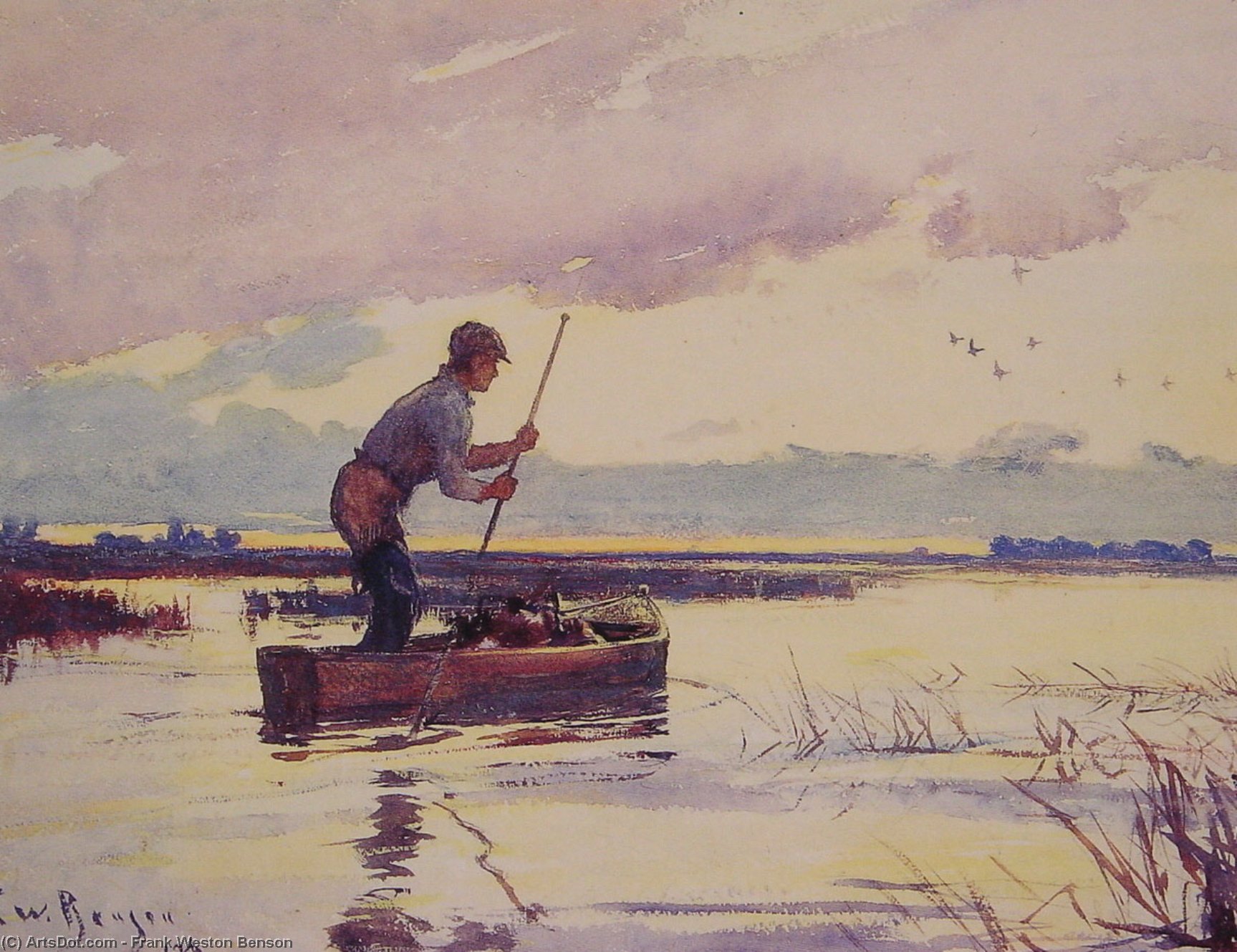 Wikioo.org - The Encyclopedia of Fine Arts - Painting, Artwork by Frank Weston Benson - The Punter