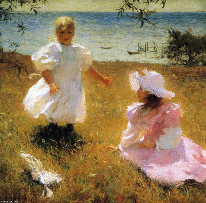 Wikioo.org - The Encyclopedia of Fine Arts - Painting, Artwork by Frank Weston Benson - The Sisters