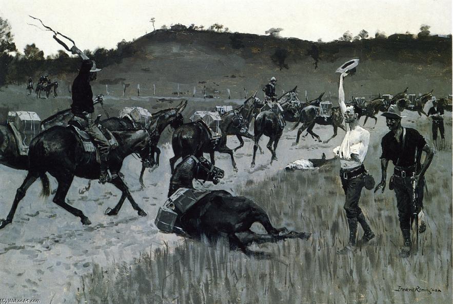 WikiOO.org - Encyclopedia of Fine Arts - Maľba, Artwork Frederic Remington - Battle of San Juan
