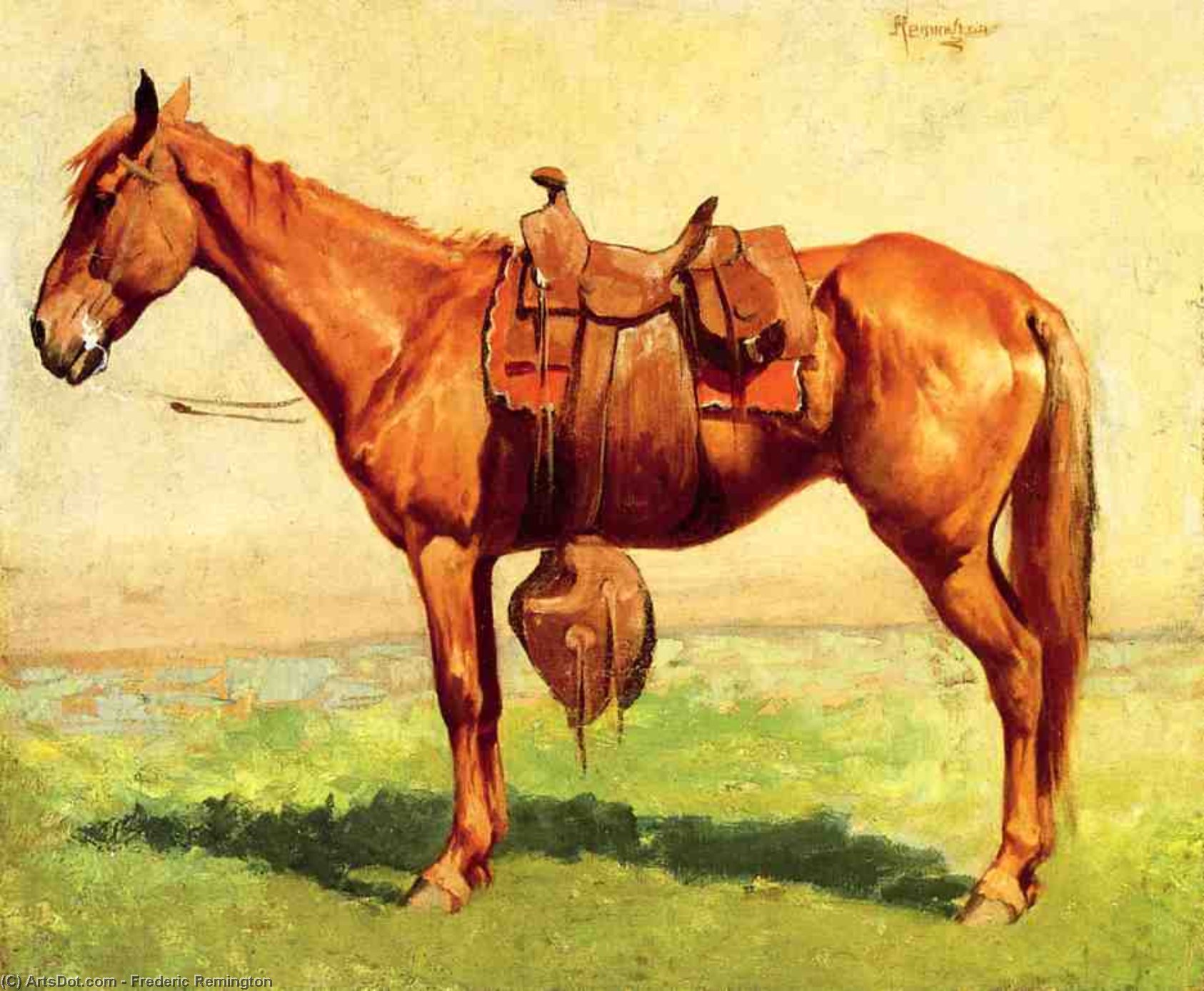 WikiOO.org - Encyclopedia of Fine Arts - Malba, Artwork Frederic Remington - Cow Pony