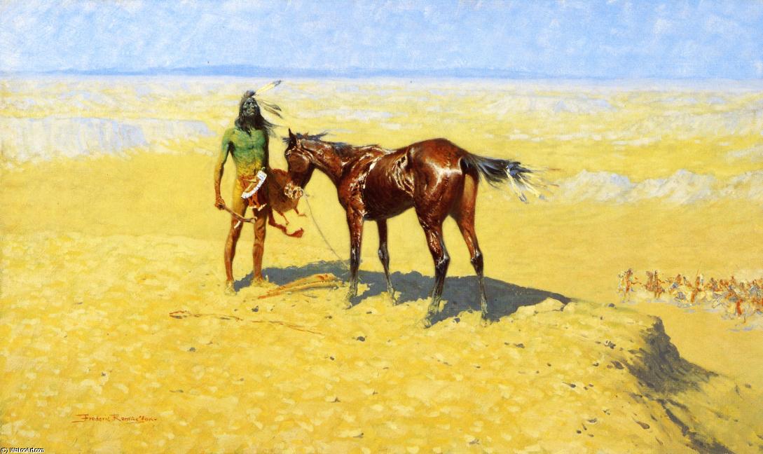 Wikioo.org - The Encyclopedia of Fine Arts - Painting, Artwork by Frederic Remington - Ridden Down