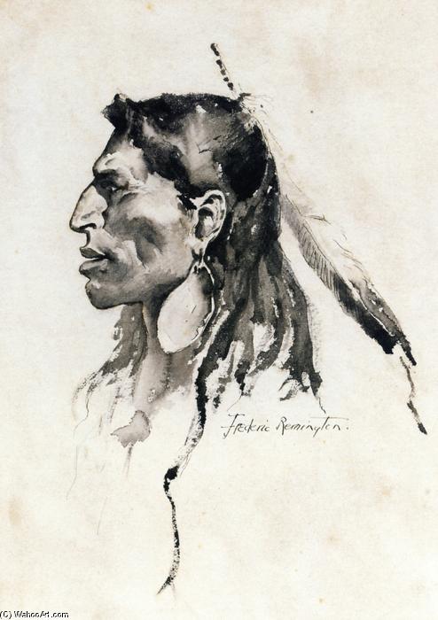 Wikioo.org – La Enciclopedia de las Bellas Artes - Pintura, Obras de arte de Frederic Remington - El tipo Cheyenne
