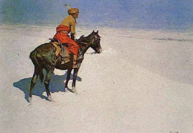 Wikioo.org – L'Enciclopedia delle Belle Arti - Pittura, Opere di Frederic Remington - Lo Scout