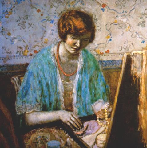 Wikioo.org – La Enciclopedia de las Bellas Artes - Pintura, Obras de arte de Frederick Carl Frieseke - Mahdah Reddin