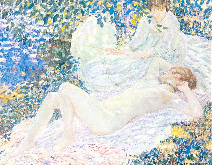 Wikioo.org - The Encyclopedia of Fine Arts - Painting, Artwork by Frederick Carl Frieseke - Summer
