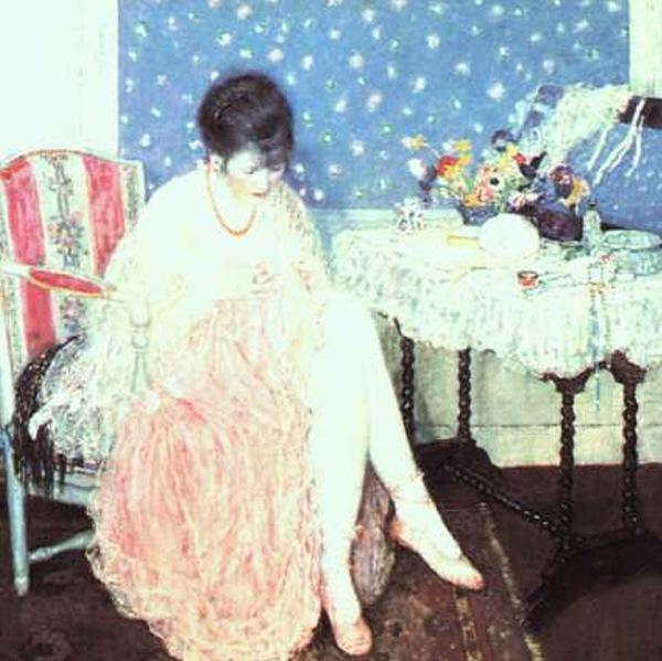 Wikioo.org - The Encyclopedia of Fine Arts - Painting, Artwork by Frederick Carl Frieseke - Torn Lingerie