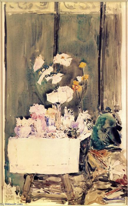 Wikioo.org – La Enciclopedia de las Bellas Artes - Pintura, Obras de arte de Frederick Childe Hassam - un favorito esquina