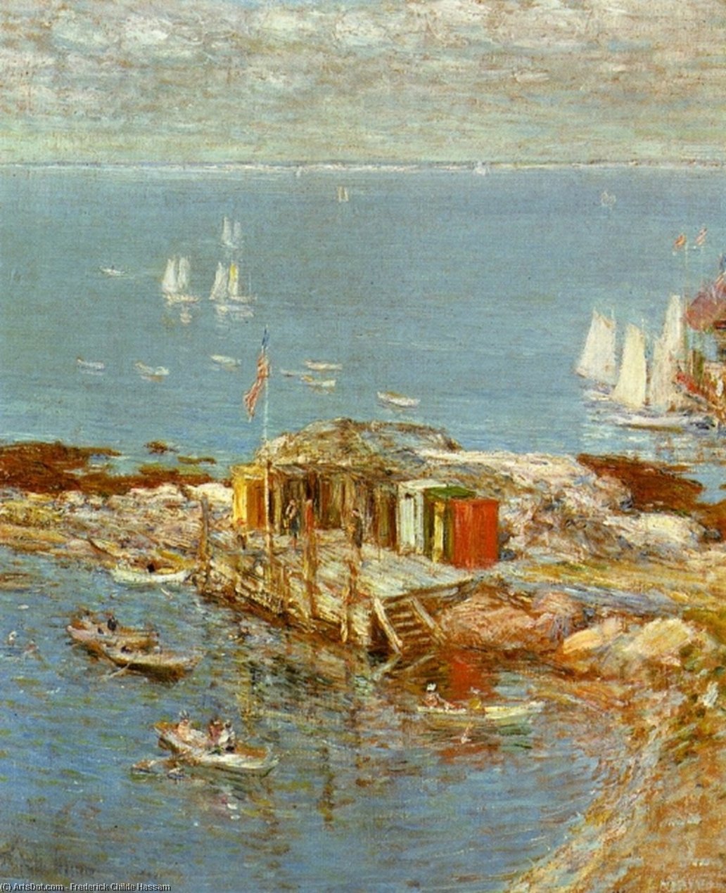 Wikioo.org - The Encyclopedia of Fine Arts - Painting, Artwork by Frederick Childe Hassam - August Afternoon, Appledore