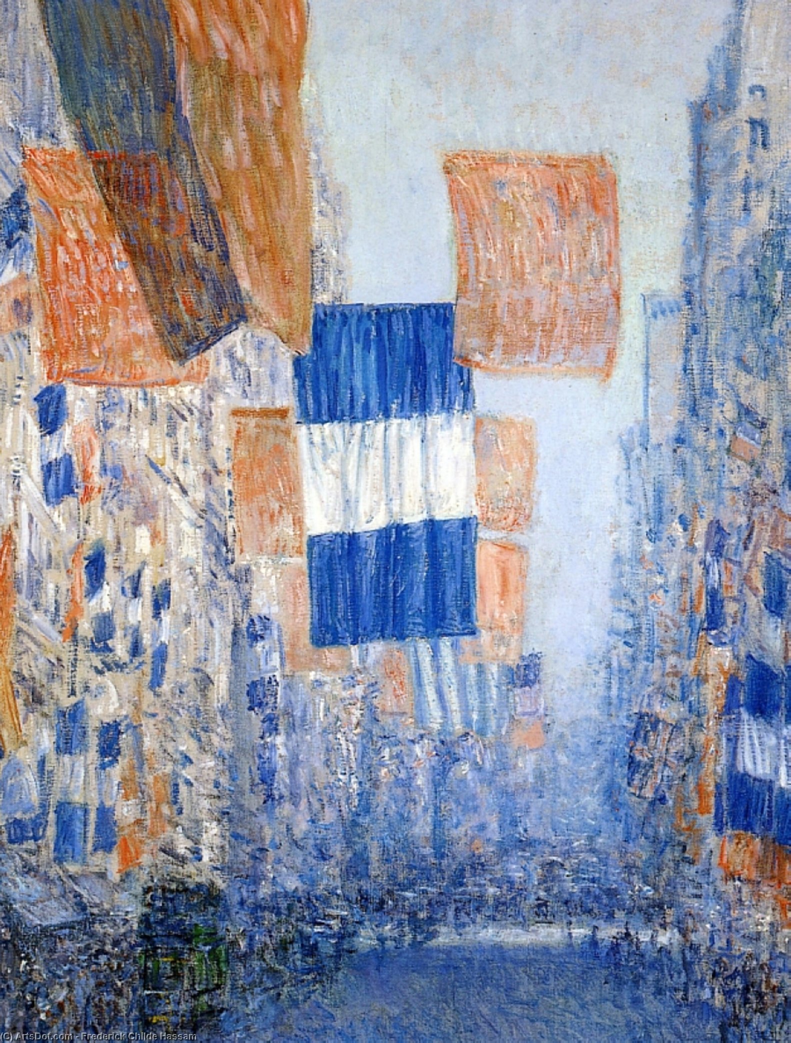 Wikioo.org - The Encyclopedia of Fine Arts - Painting, Artwork by Frederick Childe Hassam - Avenue of the Allies