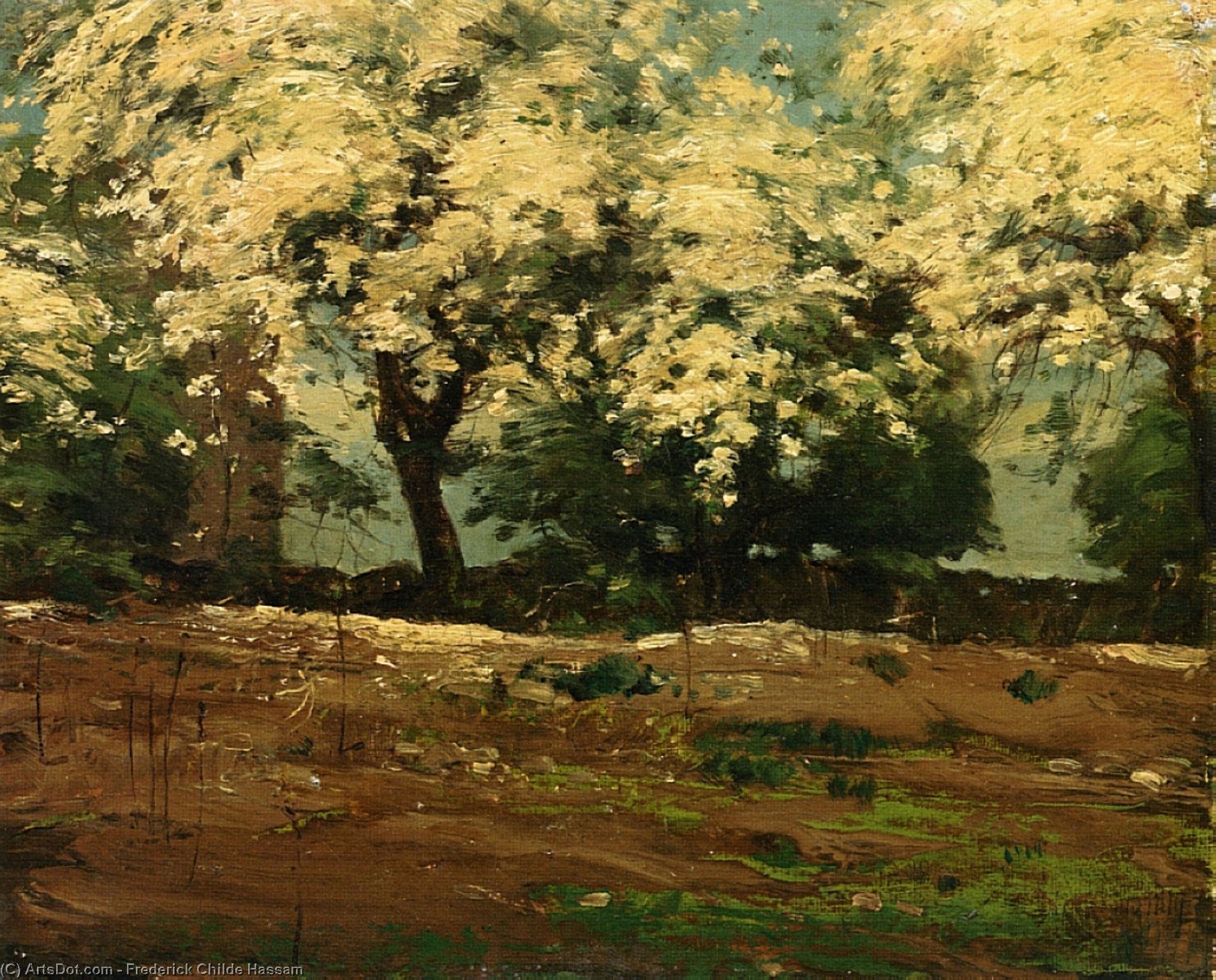 WikiOO.org - Encyclopedia of Fine Arts - Lukisan, Artwork Frederick Childe Hassam - Blossoms