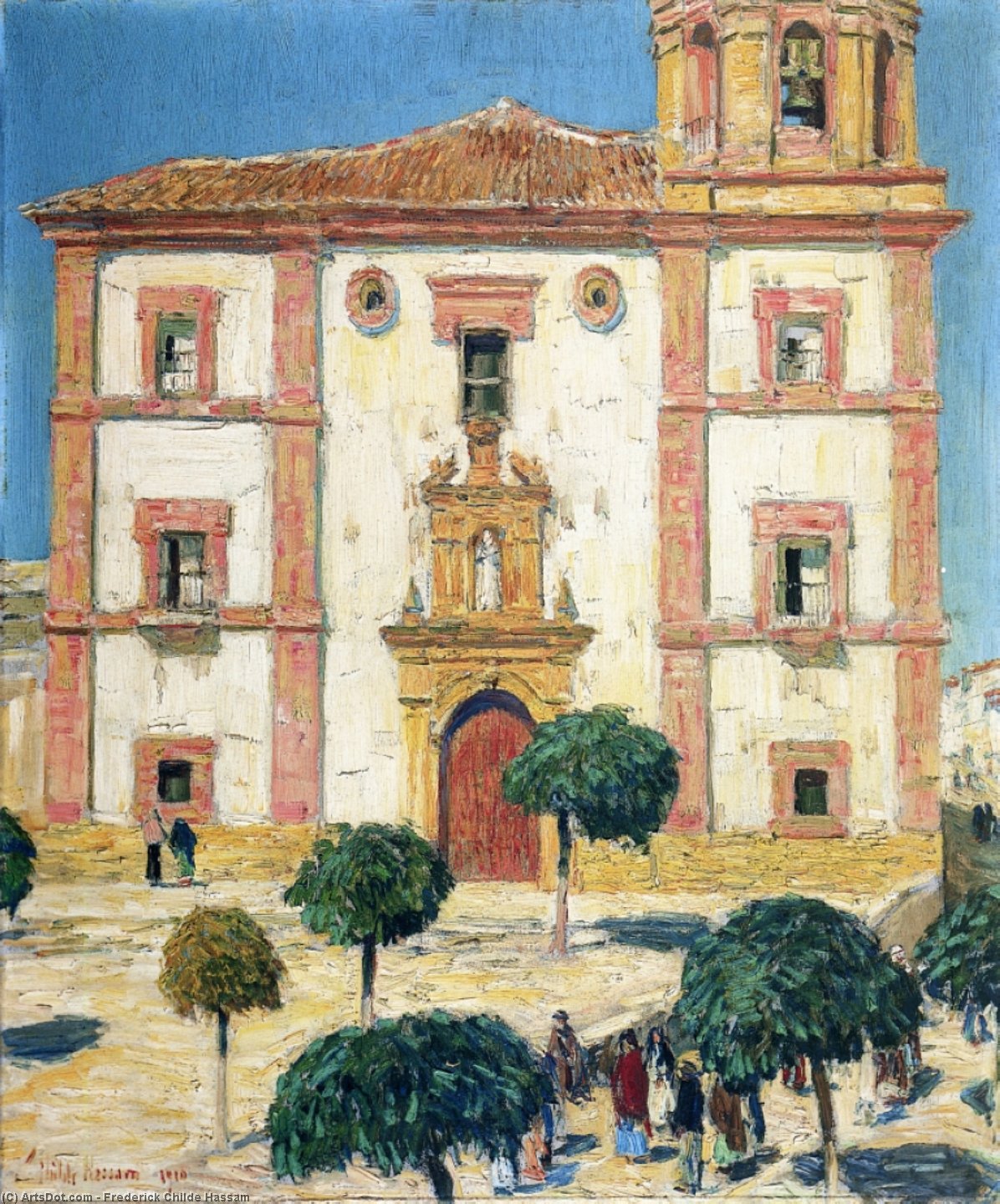 Wikioo.org - The Encyclopedia of Fine Arts - Painting, Artwork by Frederick Childe Hassam - Cathedral at Ronda