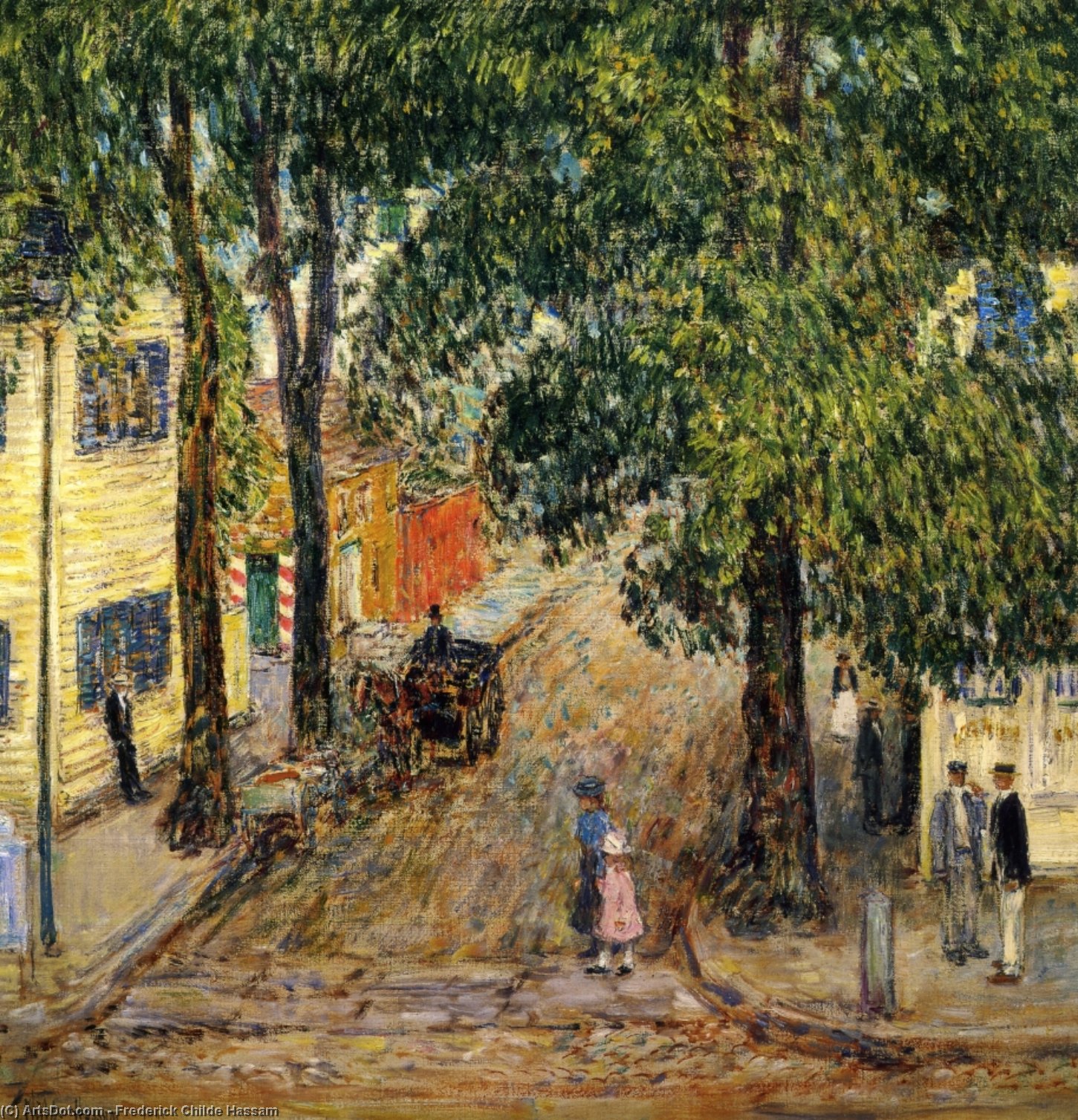Wikioo.org - The Encyclopedia of Fine Arts - Painting, Artwork by Frederick Childe Hassam - Duke Street, Newport