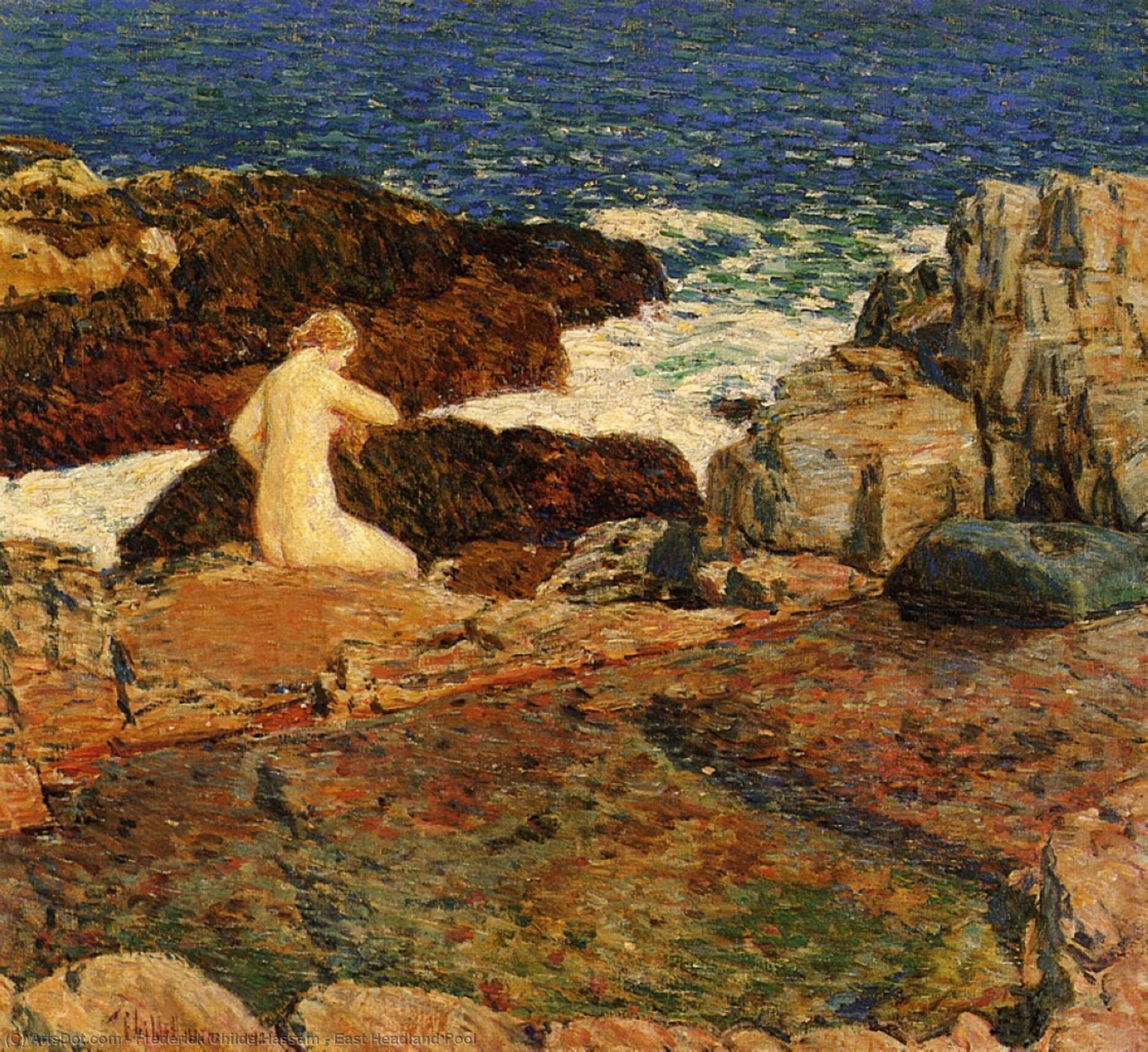 Wikioo.org - The Encyclopedia of Fine Arts - Painting, Artwork by Frederick Childe Hassam - East Headland Pool